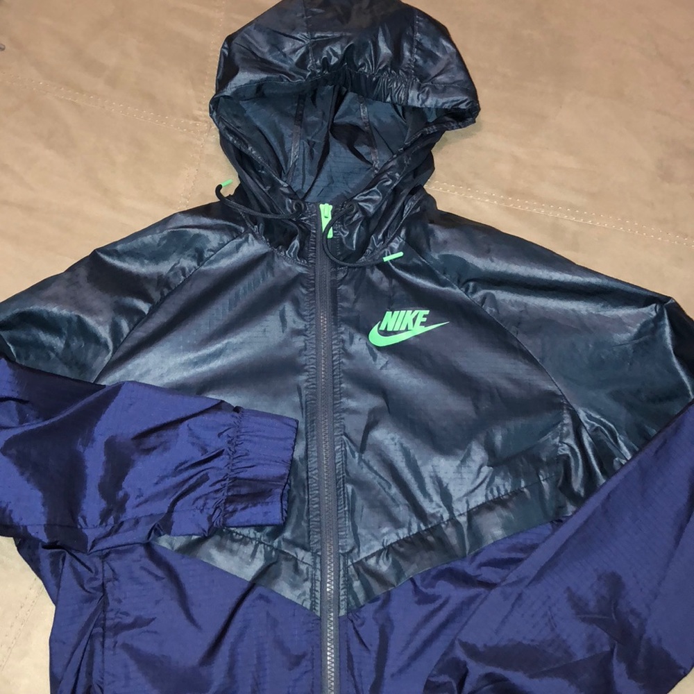 Blue Nike windbreaker